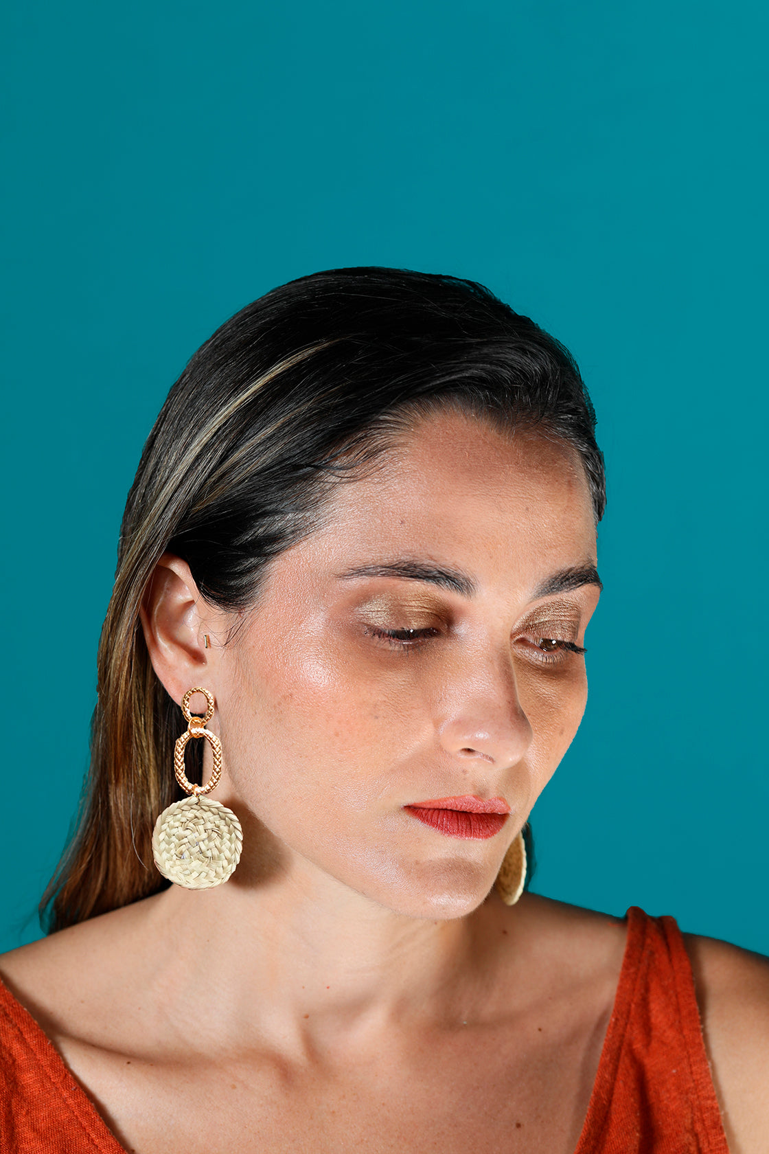 Alicia palm earrings