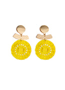 Aretes Iza de mimbre