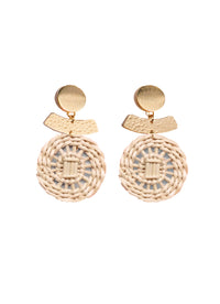 Iza wicker earrings