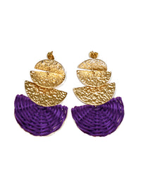 July wicker earrings