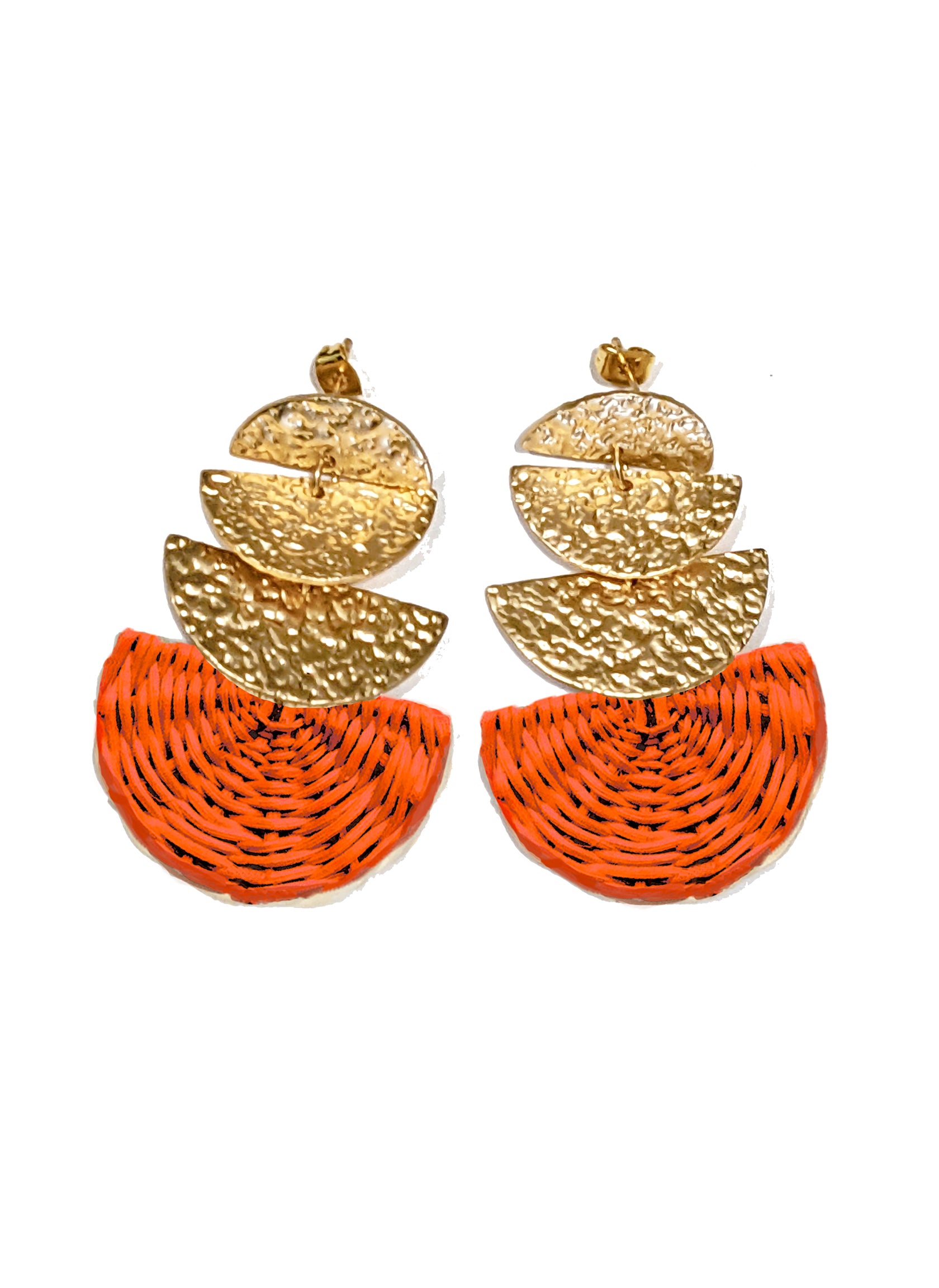 July wicker earrings