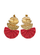 July wicker earrings