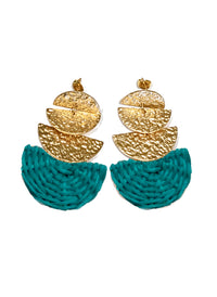 July wicker earrings