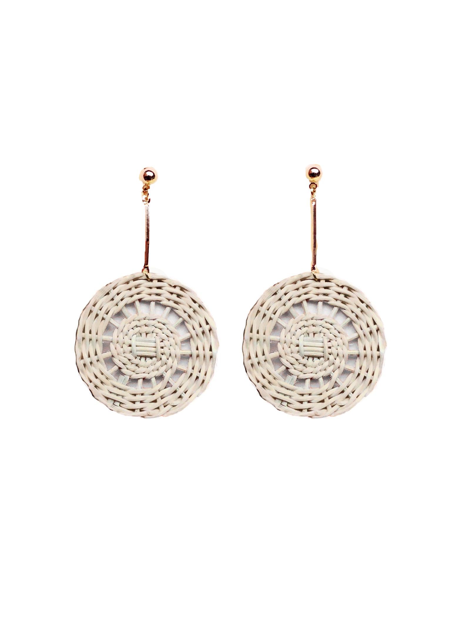 Lourdes wicker earrings