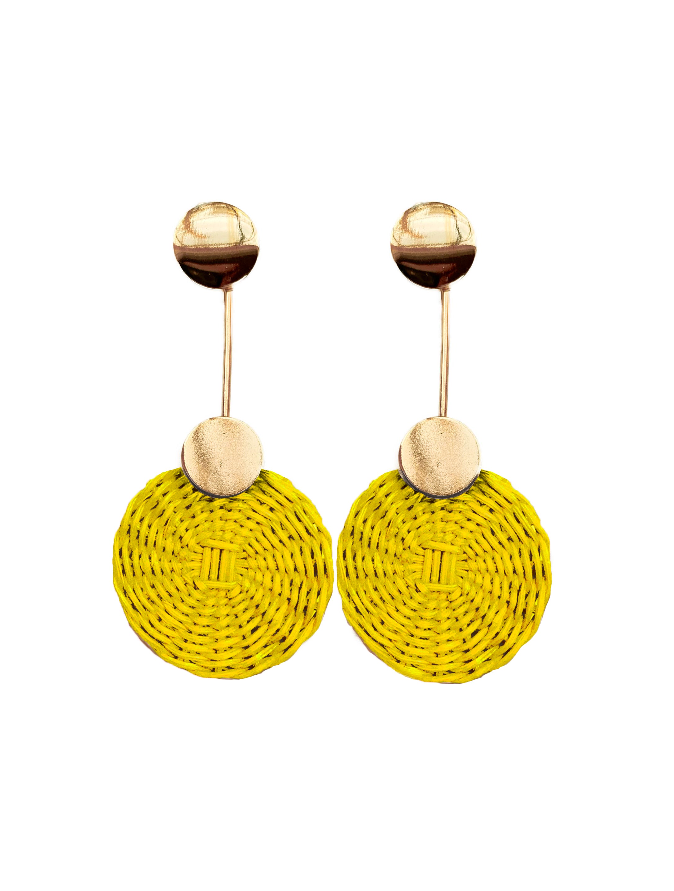 Aretes Nico de mimbre