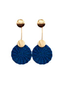 Aretes Nico de mimbre