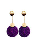 Aretes Nico de mimbre