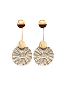 Aretes Nico de mimbre