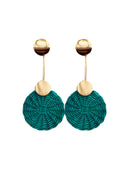 Aretes Nico de mimbre