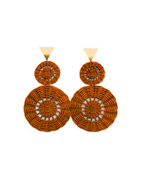 Silvia wicker earrings