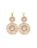 Silvia wicker earrings