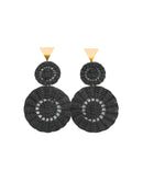 Aretes Silvia de mimbre