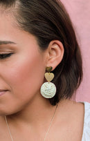 Chary palm earrings